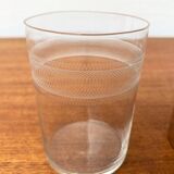 Vintage tea glasses RDA from East Germany by MUQ, Metallwarenfabrik Union Quedlinburg, set of 4.