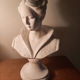 Female bust sculpture plaster