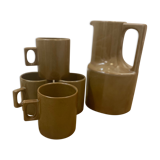 Service en grès de Brenne pichet et mug