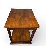 Art Deco wooden side table / serving trolley on wheels