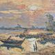 Landscape of Camargue - Oil on canvas