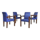 4 x Chaise de conférence Ying Bridge Hugues Chevalier / cuir