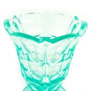 Art Deco vase, uranium crystal, Moser, Czechoslovakia, 1930s