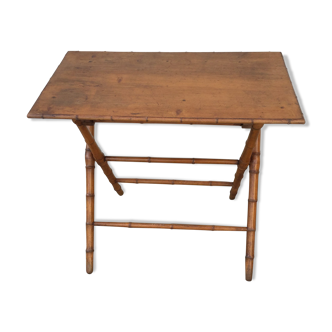 Bamboo folding table