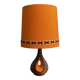 Ceramic orange / brown table lamp 1960s