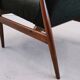 Henryk Lis armchair in black boucle 1960