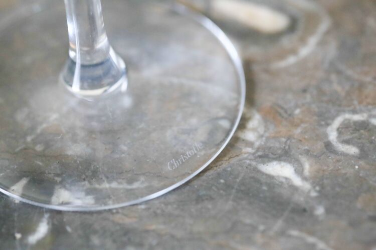Paire de verre à Martini cristal taillé collection Scottish, Christofle