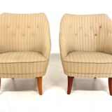 Set of 2 Scandinavian armchairs, Sweden, 1940