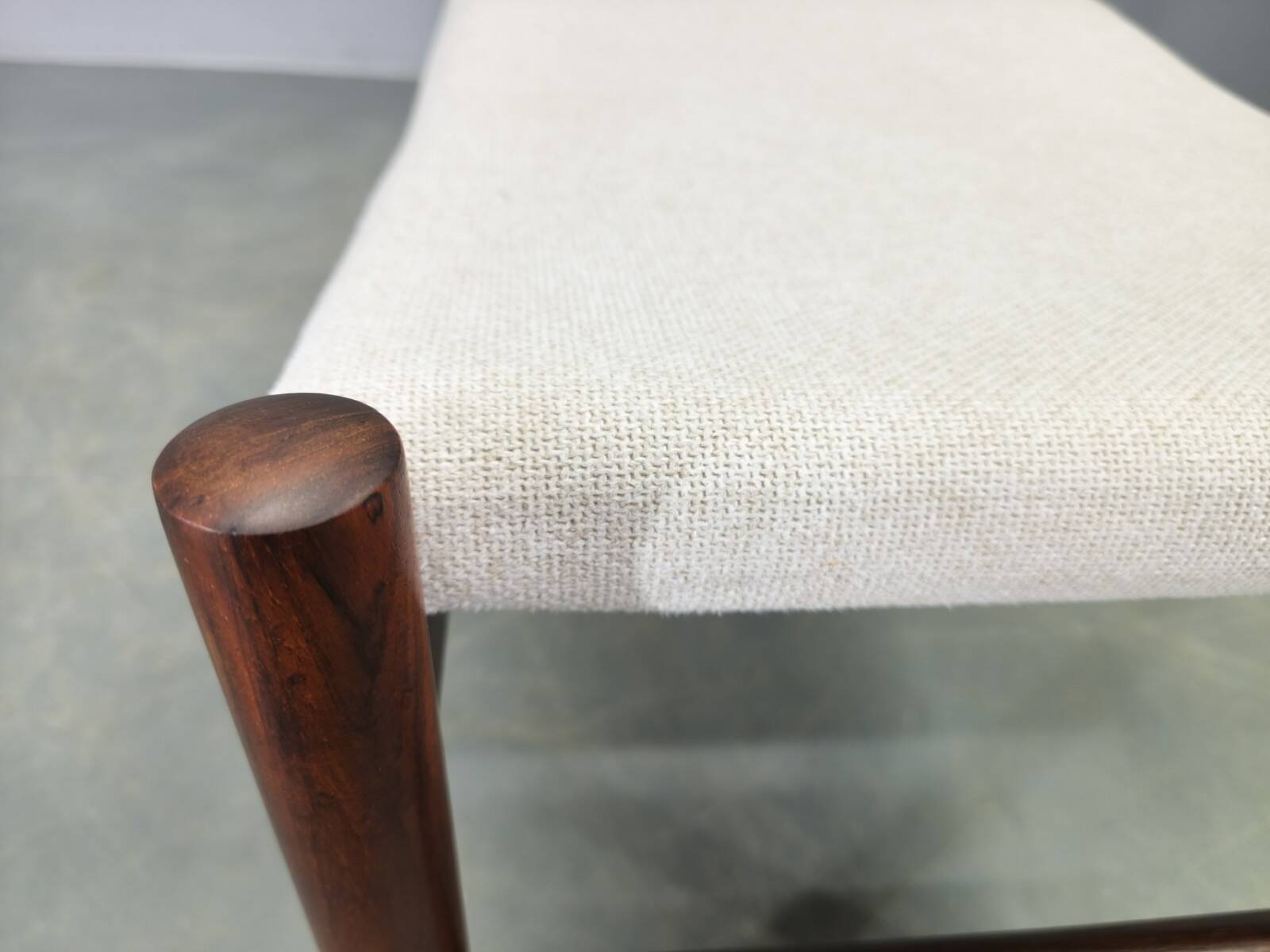 Danish Rosewood Ottoman by Spottrup, 1960s