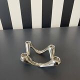 Quatra Chrome candlestick chandelier inspired by "Cobra"