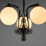 Art Deco 3-flamming Chandelier, 1920s