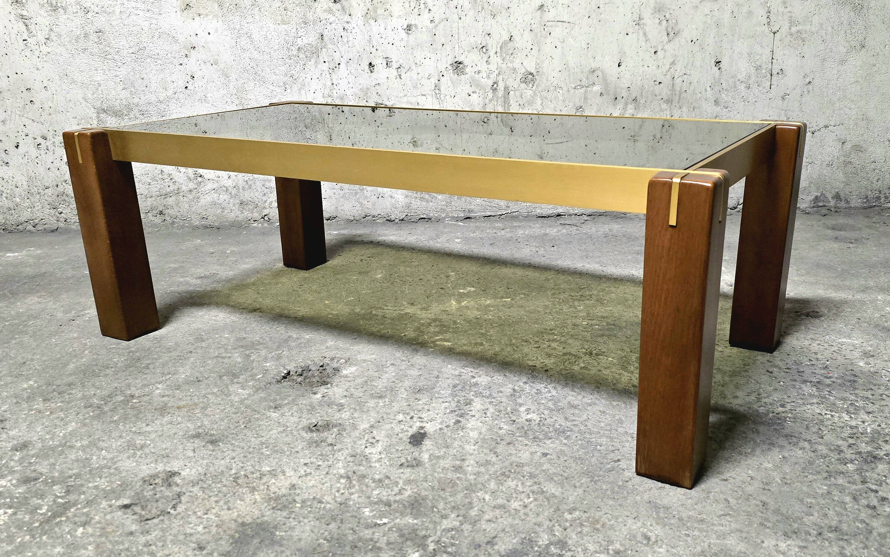 Vintage coffee table by Renato Polidori 1970