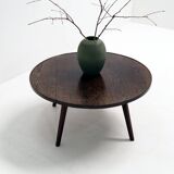 Rural Coffee Table with Contemporary Architecture, Solid Wenge Wood