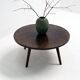 Rural Coffee Table with Contemporary Architecture, Solid Wenge Wood