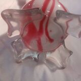 Superbe ancien vase en pâte de verre soufflé bouche clairey (88)