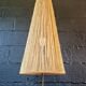 Mid-century tripod floor lamp, cord shade, 1950s-60s.