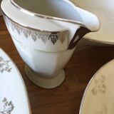 Service 70 pieces porcelain from limoges art deco
