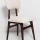 20th-century walnut and light cream boucle butterfly chair, Europe, 1960.