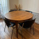 Table vintage palissandre de rio 1960