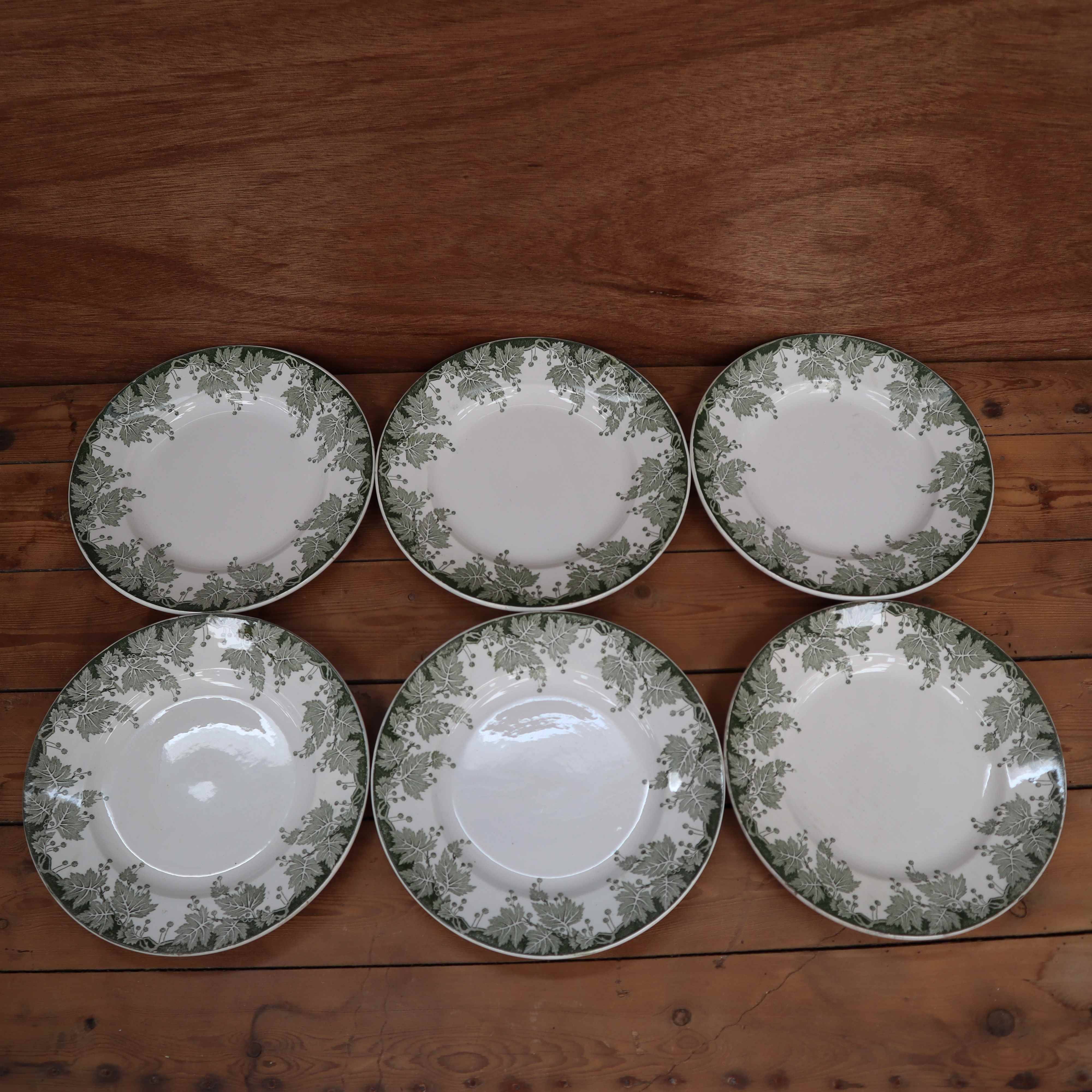 6 Terre de Fer flat plates, Platane St Amand model