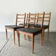 Ensemble de 4 chaises de salle à manger de style mid-century par Schreiber Furniture