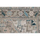 Distressed turkish rug runner 72 x 144 cm