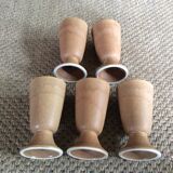 Série de 5 tasses en grès