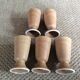 Series of 5 sandstone cups