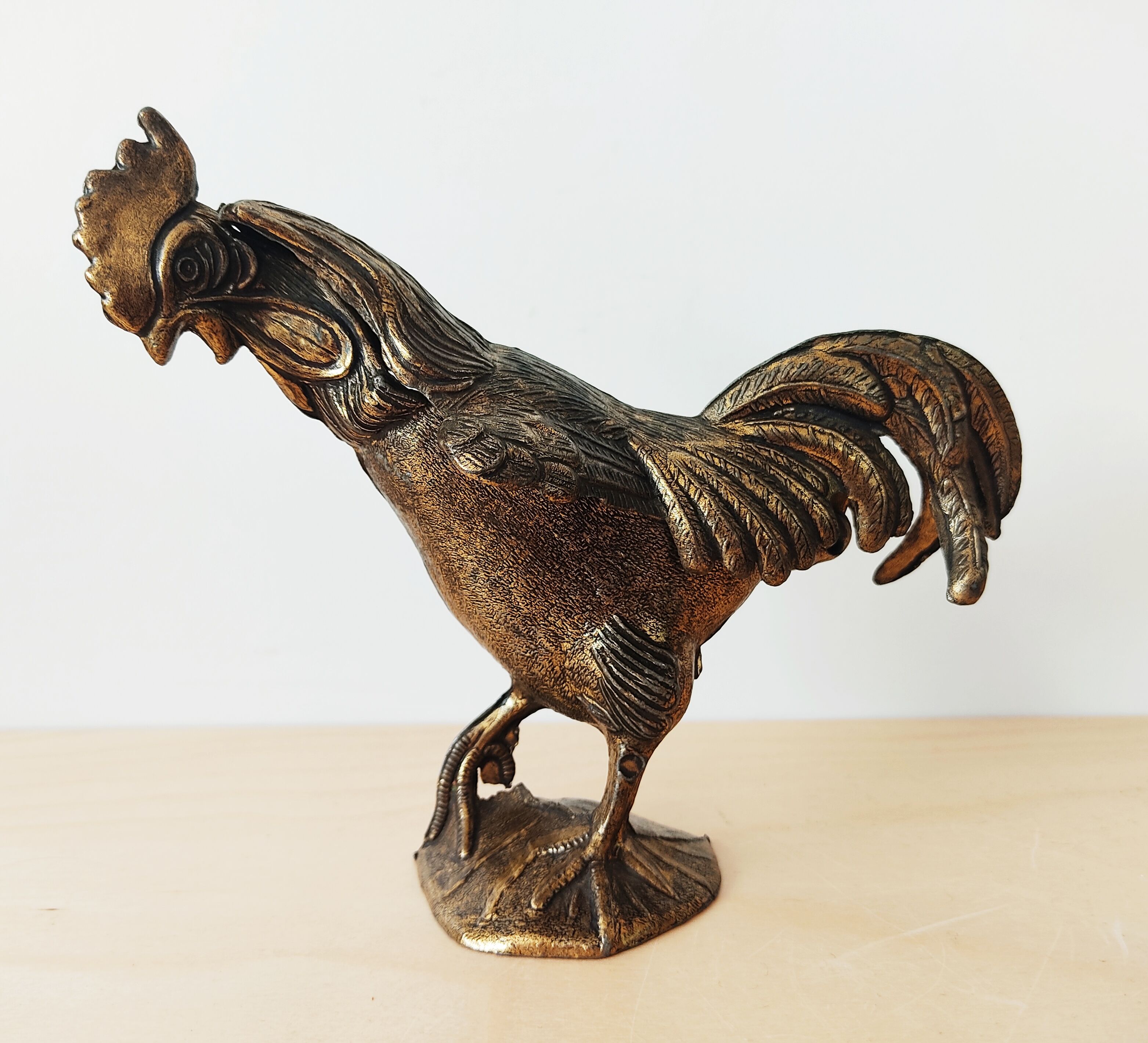 Boîte vintage en forme de coq