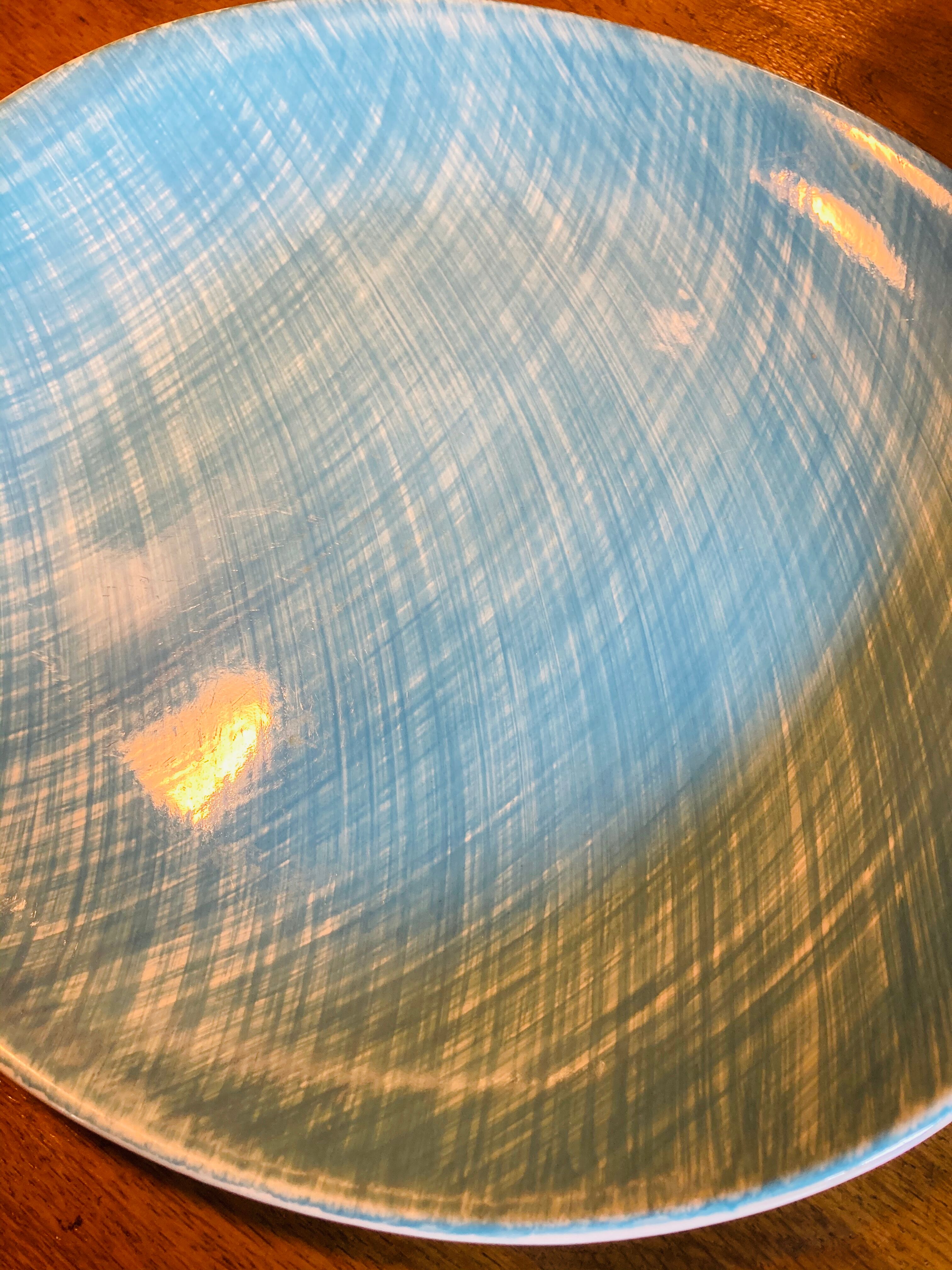 Sky blue dish Salins baths