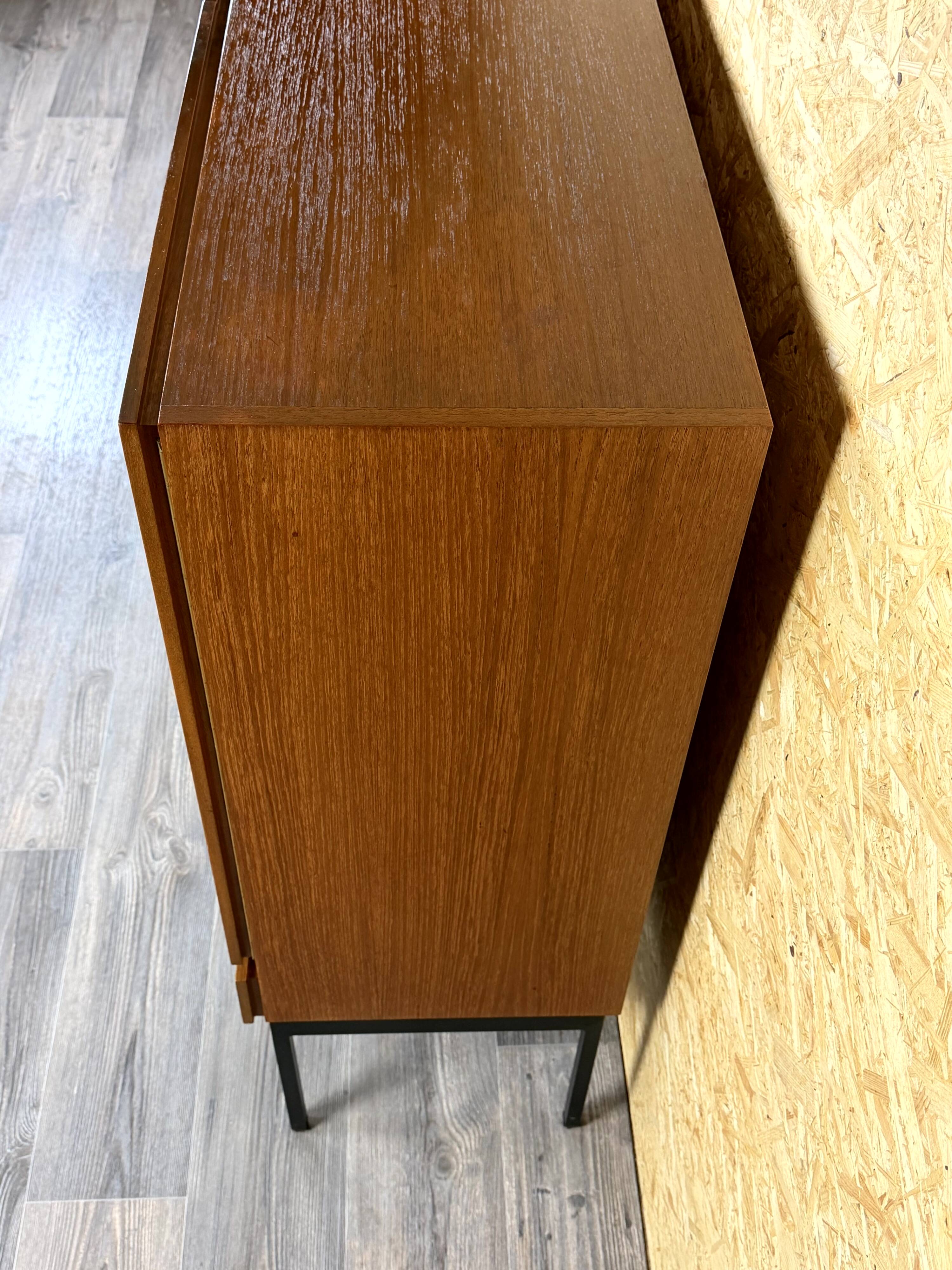 Buffet haut B60 en teck par Dieter Waeckerlin pour Behr, années 1960-1970