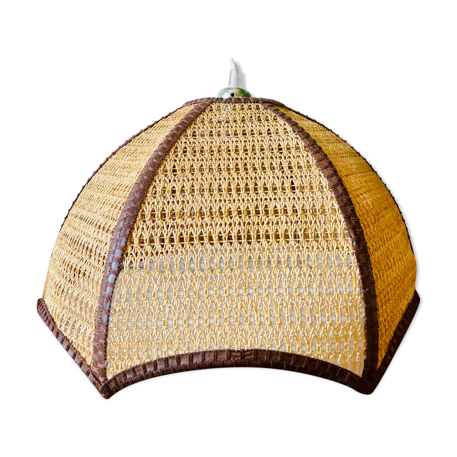 Large Vintage Rotin hanging