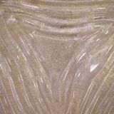 Ceiling lamp in brass & frosted glass