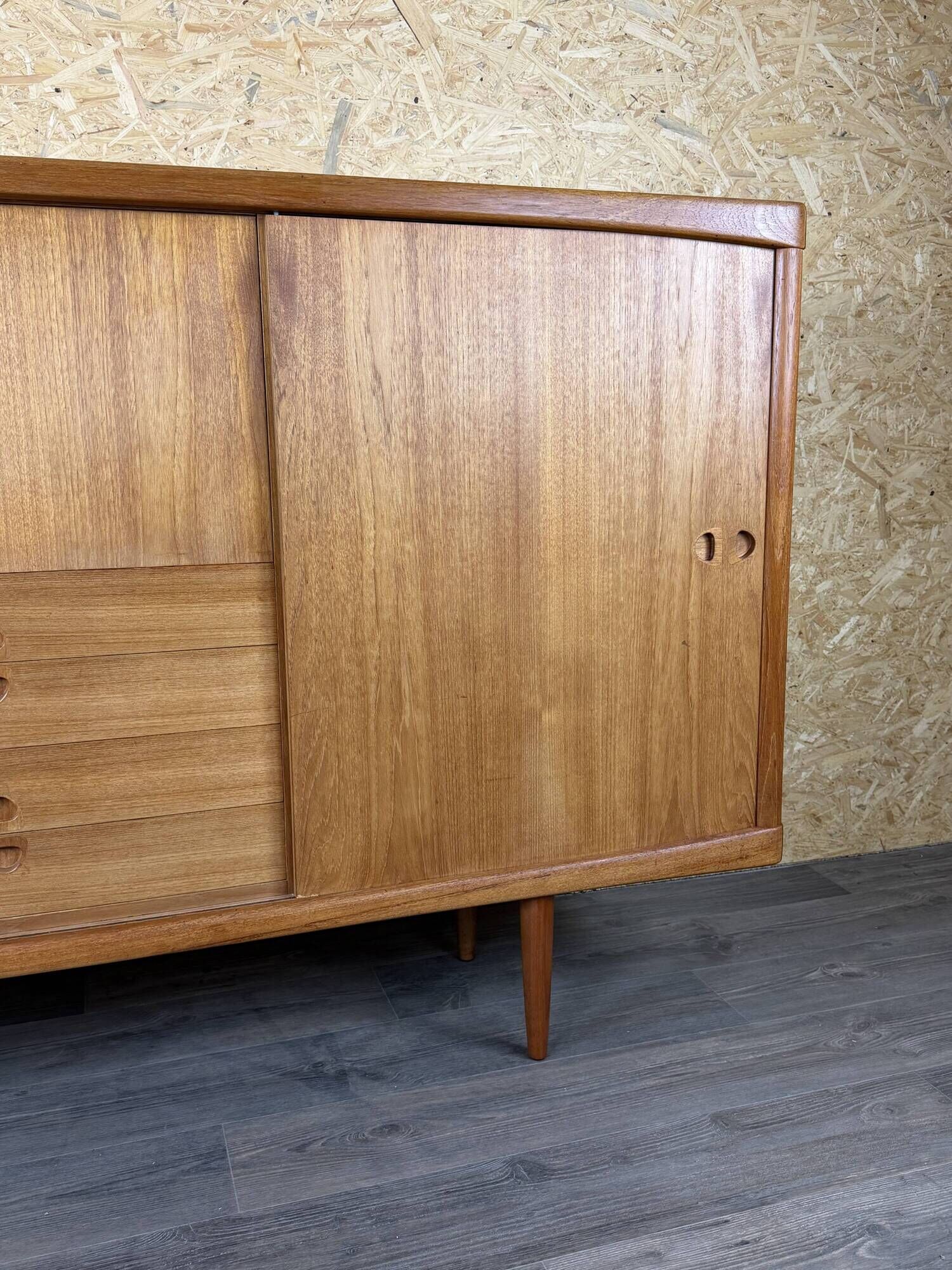 1960s 1970s Teak Sideboard Highboard by H.W. Klein for Bramin Denmark