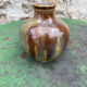 Glazed stoneware vase