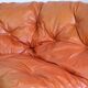 Flexible sofa, orange vinyl and foam, France, circa 1970