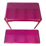 Rhino desk and Tolix crocodile bench