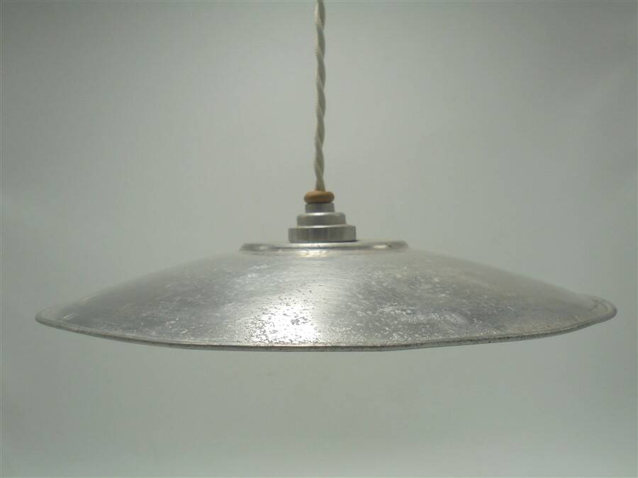 Vintage aluminum pendant lamp