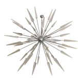 Lustre Spoutnik en verre de Murano italien