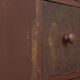 Antique painted kitchen bread cabinet
