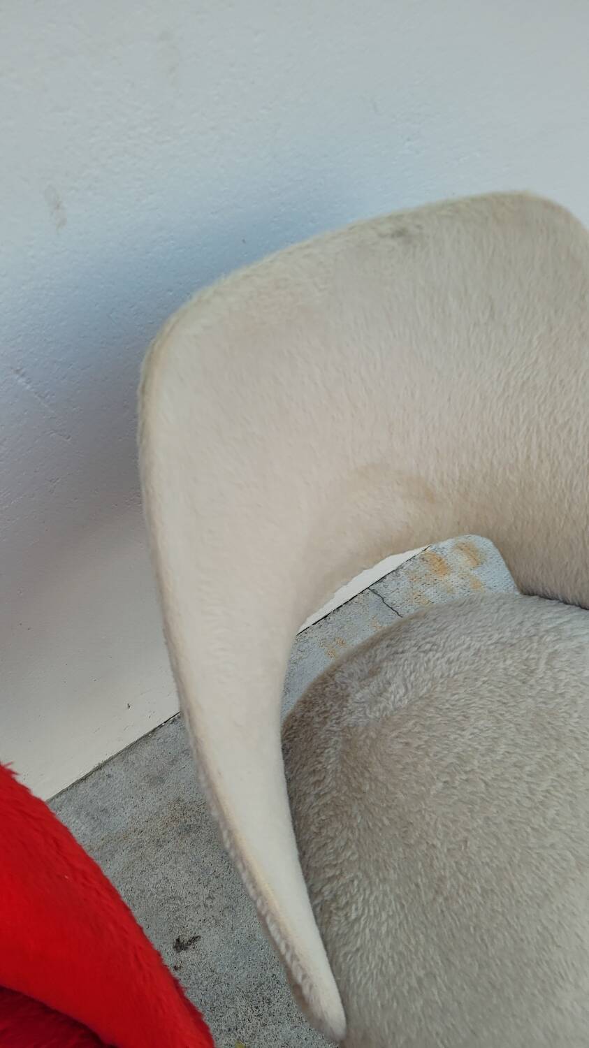 Pair of vintage "Moumoute" chairs -1950s