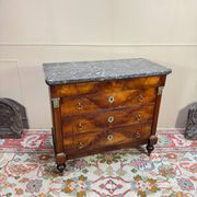 19th Century Restoration Period Flamed Mahogany Chest of Drawers