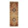 1970s vintage Turkish Oushak handmade wool cotton orange runner rug 103x330