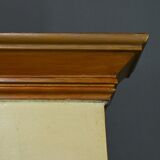 Painted Wooden Trumeau Mirror, Louis XV Style – Late 19th Century