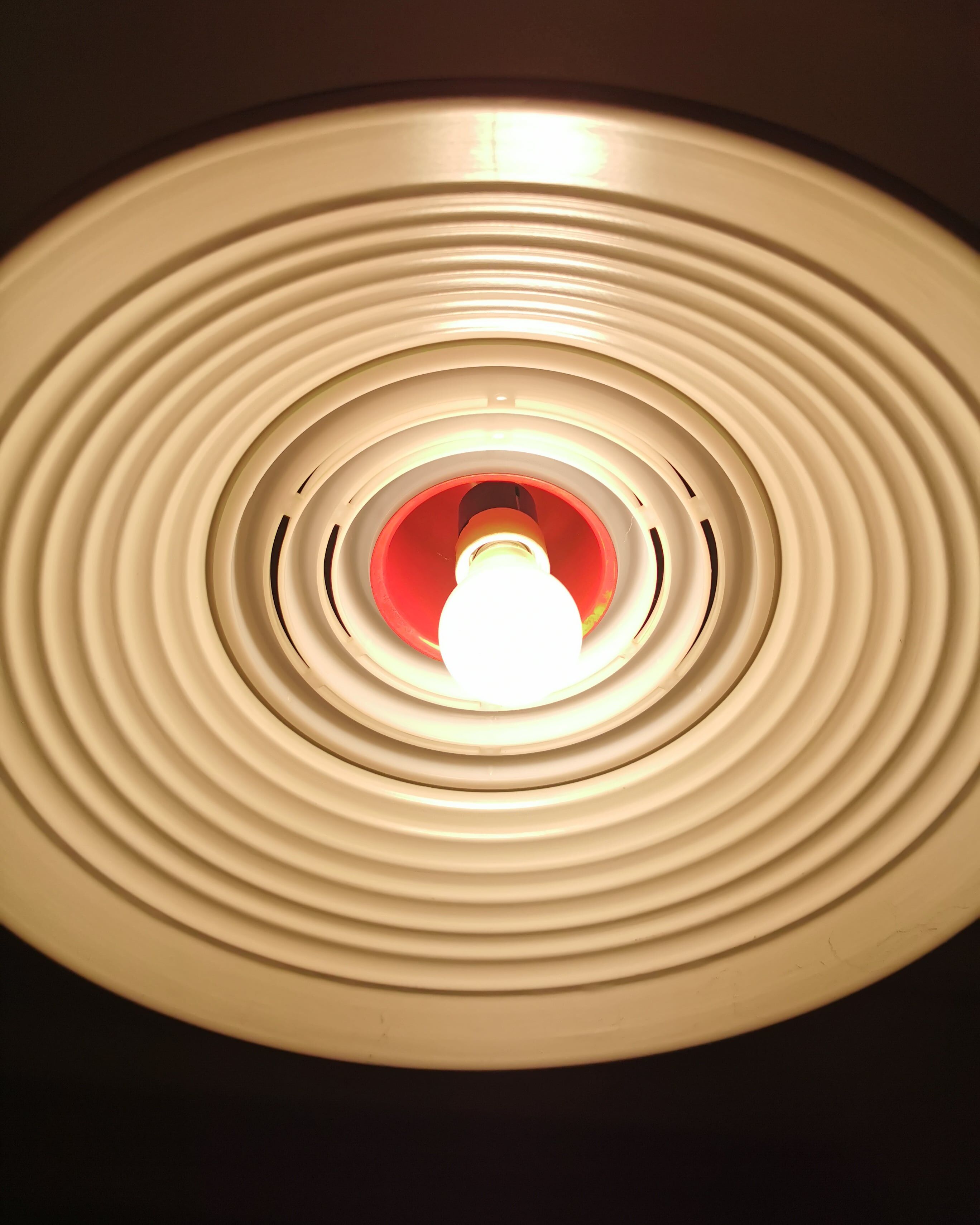 Vintage metal pendant light Hala, '80s