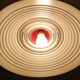 Vintage metal pendant light Hala, '80s