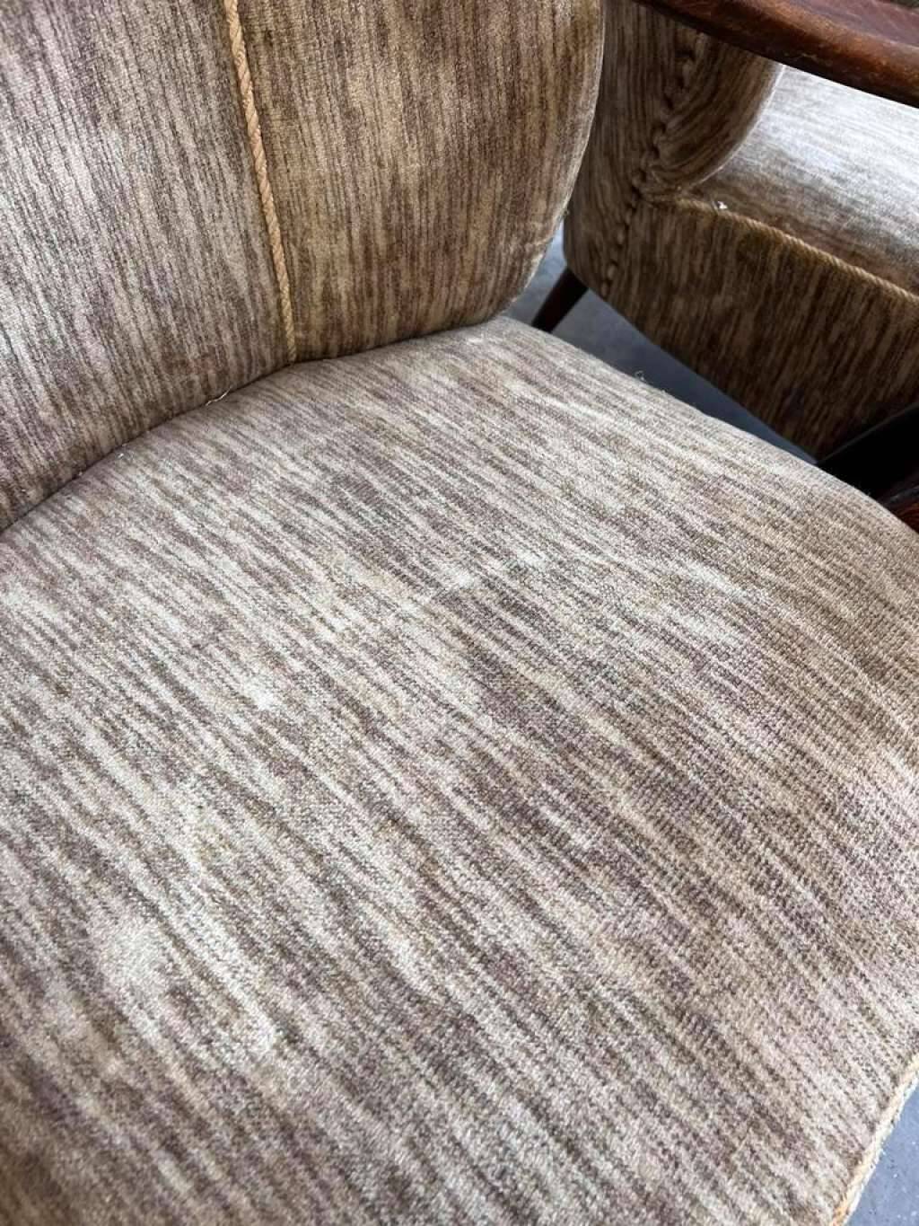 Ensemble de 2 chaises cocktail vintage / siège simple / fauteuils