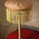 Antique bronze lamp with a pink marbled glass shade 51x21. Inter a l