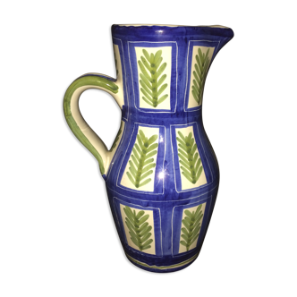 Pitcher vegetable decor, Keraluc Qimper, 1950