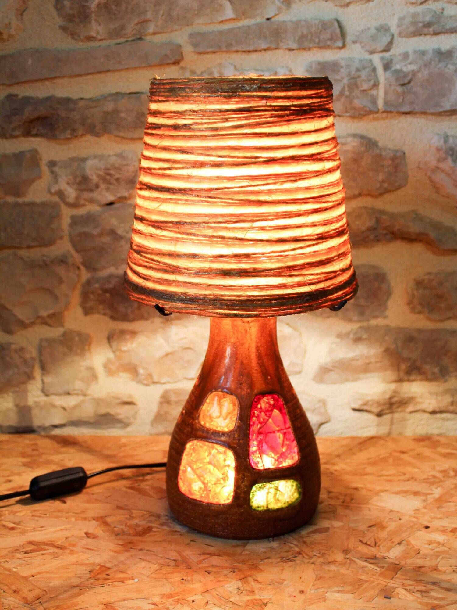 Ceramic and resin lamp - Accolay